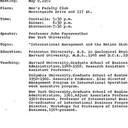 Announcements, 1972-05-08. ...