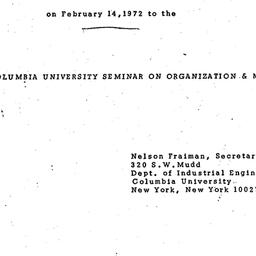 Minutes, 1972-02-14. Organi...