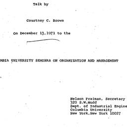 Minutes, 1971-12-13. Organi...