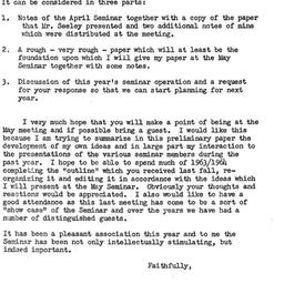 Announcements, 1963-04-26. ...