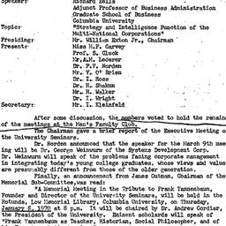 Minutes, 1969-12-08. Organi...