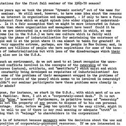 Announcements, 1970-08-28. ...