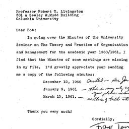 Correspondence, 1960-12-14....