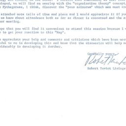 Correspondence, Organizatio...