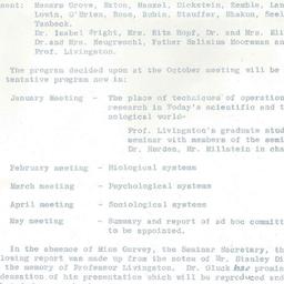 Minutes, 1964-11-09. Organi...
