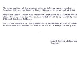 Announcements, 1955-12-05. ...