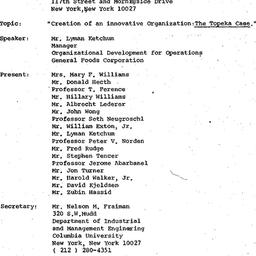 Minutes, 1975-02-10. Organi...