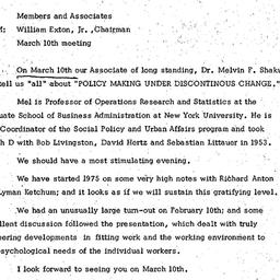 Correspondence, 1975-03-10....