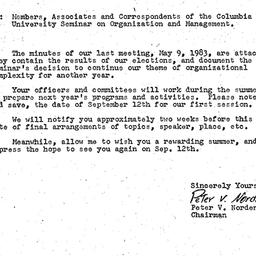 Announcements, 1983-05-26. ...