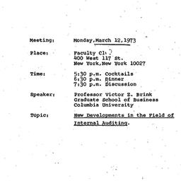 Speaker's paper, 1973-0...