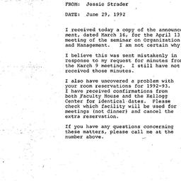Correspondence, 1992-06-29....