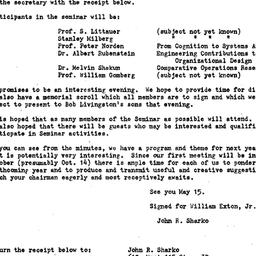 Announcements, 1968-05-15. ...