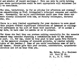Correspondence, Organizatio...