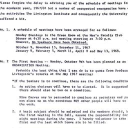 Correspondence, Organizatio...