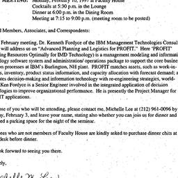 Announcements, 1997-02-10. ...