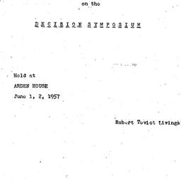 Speaker's paper, 1960-0...