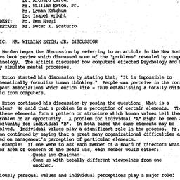 Minutes, 1985-10-14. Organi...