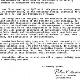 Announcements, 1978-01-09. ...