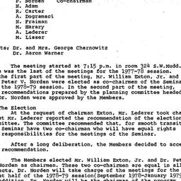 Minutes, 1978-06-12. Organi...