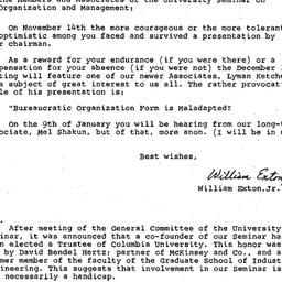 Announcements, 1977-11-14. ...