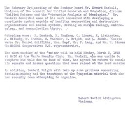 Announcements, 1958-03-03. ...
