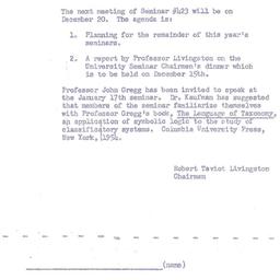 Announcements, 1954-12-20. ...
