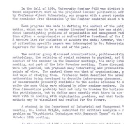 Seminar conclusion paper, O...
