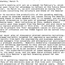 Announcements, 1985-02-28. ...
