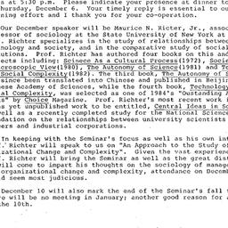 Announcements, 1984-11-26. ...