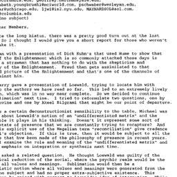 Correspondence, 2001-03-12....