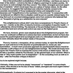 Correspondence, Psychoanaly...