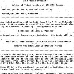 Announcements, 1989-12-06. ...