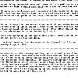Announcements, 1990-02-28. ...
