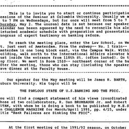 Announcements, 1991-02-28. ...
