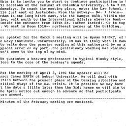 Announcements, 1990-12-06. ...