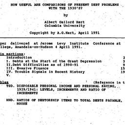 Speaker's paper, 1991-0...