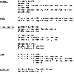 Announcements, 1984-05-31. ...