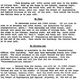 Announcements, 1985-11-07. ...