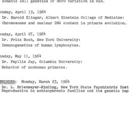 Announcements, 1964-03-26. ...