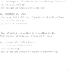 Schedules, The Genetics and...
