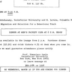 Announcements, 1971-03-15. ...