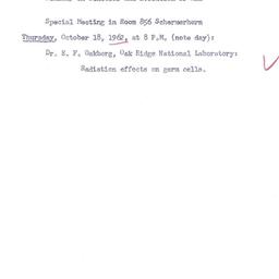 Schedules, The Genetics and...