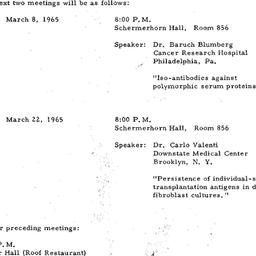 Announcements, 1965-02-24. ...