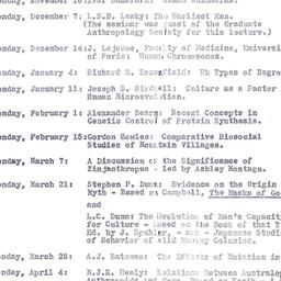 Schedules, The Genetics and...