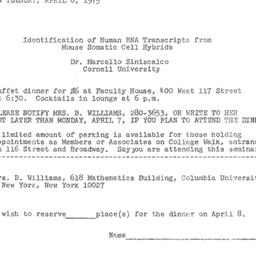 Announcements, 1975-04-08. ...