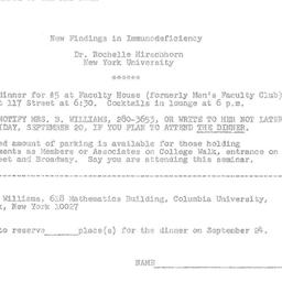 Announcements, 1974-09-24. ...