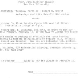Announcements, 1975-02-19. ...