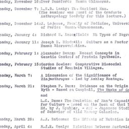 Schedules, The Genetics and...