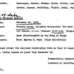 Minutes, 1978-11-15. The St...