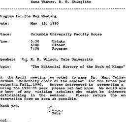 Minutes, 1990-04-18. The St...